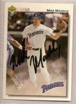 mike Maddux signed autographed card 1992 Upper deck - £7.54 GBP