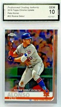 Graded 10 Pete Alonso Rookie 2019 Topps Chrome Update #52 Mets Roy Home Runs - £94.39 GBP