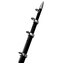 TACO 12&#39; Black/Silver Center Rigger Pole - 1-1/8&quot; Diameter [OC-0432BKA116] - £226.52 GBP