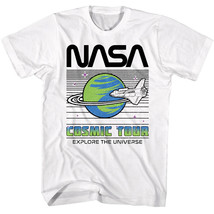NASA Cosmic Tour Men&#39;s T Shirt Explore the Universe USA Space Merch Moon Landing - £19.63 GBP+