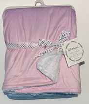 NEW Hello Spud Baby Soft Quilt Plush Baby Infant Throw Blanket in Pink Giftable - $15.00