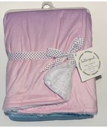 NEW Hello Spud Baby Soft Quilt Plush Baby Infant Throw Blanket in Pink G... - $285.10 MXN