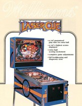 Laser Cue Pinball FLYER Original Retro 1984 Space Age Fantasy Paper Artwork - £33.03 GBP