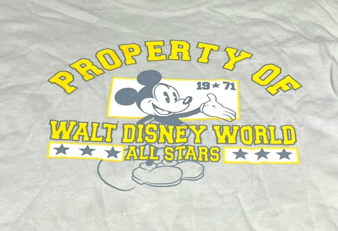 Vintage Property Of Walt Disney World Disneyland Authentic 1971 Size XL Allstars - £17.17 GBP