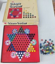Whitman Chinese Checkers 1974 Preowned Complete With Original Glass Marbles - $16.36