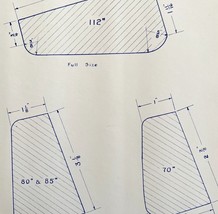 1943 Railroad Bangor Aroostook Foot Guard Moulding Blueprint F9 Trains D... - $84.36