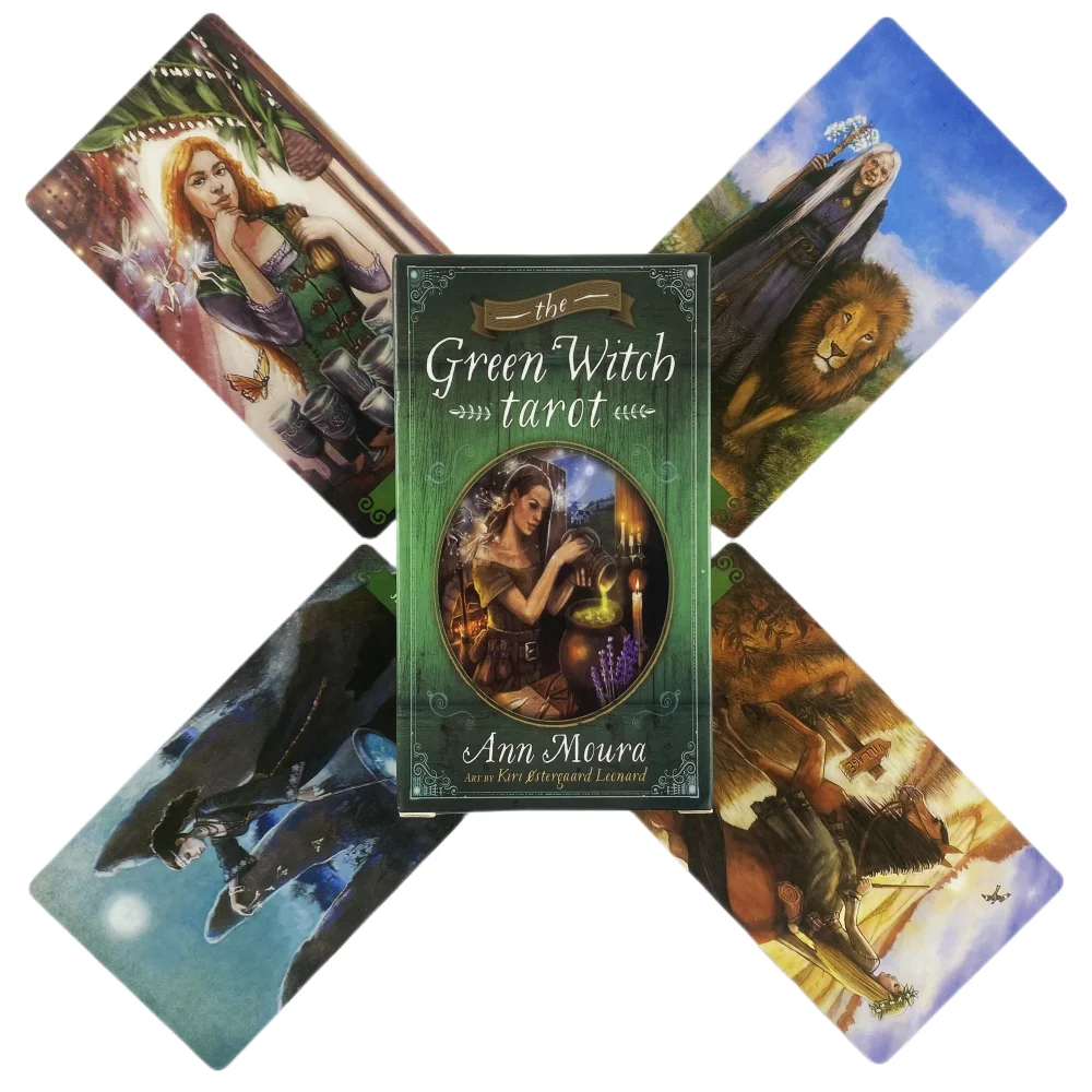 Green Witch Tarot Cards Deck Oracle English Visions Divination Edition Borad Pla - £84.85 GBP