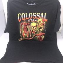 Attack on Titan Black T-Shirt Large Ripple Junction Colossal Titan - $17.82