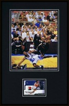 Allen Iverson Framed 11x17 2 Color Game Used Jersey &amp; Photo Display 76ers - £54.74 GBP