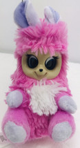 ISSI Pink Fur Babies World Plush Finger Puppet Movable Eyes 6&quot; Stuffed Plush Toy - £4.97 GBP