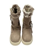 ​Toms Winter Womans Boots Size 6 M Desert Vista Suede Faux Fur Waterproo... - $68.85