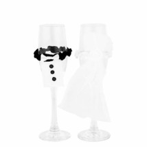 Chuangda Wedding Cup Decoration Creative Cloth Wedding Dress Valentine&#39;S... - $4.13
