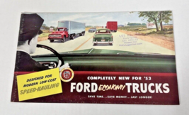 1953 Ford Economy Trucks Original Color Catalogue 51 Page Les Kelley Los... - $29.21