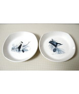 Two (2) Protect Our Songbirds Dishes, White Breasted Nuthatch and Goldfi... - $228.08 MXN