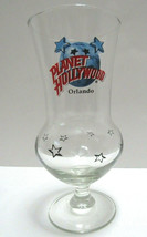 Planet Hollywood Orlando FL Stemmed Hurricane Drinking Glass 8&quot; Tall Gob... - $17.59