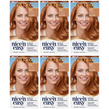 6-New Clairol Nice'n Easy Permanent Hair Dye 8SC Medium Copper Blonde Hair Color - $83.99