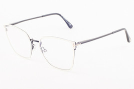 Tom Ford 5574-B 021 Ivory Black / Blue Block Eyeglasses TF5574 021 55mm - £189.08 GBP