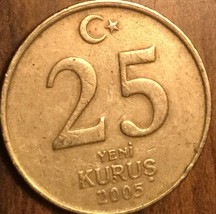 2005 Turkey 25 New Kurus Coin - £1.03 GBP