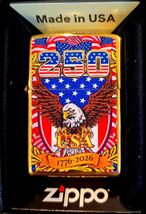 Special Polished Brass USA 250th Anniversary 1776-2026   Zippo Lighter - $37.95