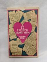 Vintage 1971 French Gourmet Recipe Giant Size Playing Cards - $34.21 CAD