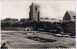 Postcard RPPC Marine Cove &amp; Church Burnham-On-Sea England - $2.85