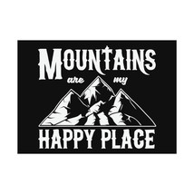 Personalized Rolled Posters for Nature Lovers: &quot;Mountains are My Happy P... - $12.36+