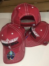 Miami Heat Adidas Maroon Adjustable Practice Hat New & Officially Licensed - $18.33