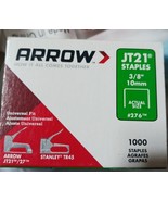 Arrow Fastener 276 Genuine JT21/T27 3/8-Inch Staples 1000-Pack - $7.18