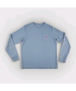 Vineyard Vines Mens Sz XL Blue Long Sleeve Pocket T Shirt Ski Whale Winter - $291.31 MXN