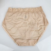 Vanity Fair 13281 Flattering Lace No Pinch No Show Beige Brief Panty 7 L... - $244.84 MXN