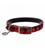 Youly Buffalo Checkered Dog Collar, For Neck Sizes 17-24, Large  - $19.79