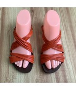 Cole Haan Flat Slingback  Womens Size 5 B Casual Sandals Burnt Orange - $25.74