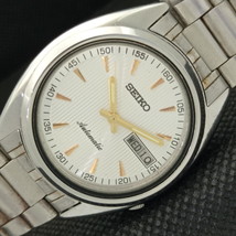 Genuine Vintage Seiko 5 Auto 7009A Japan Mens D/D Silver Watch 608b-a315252-6 - £31.47 GBP