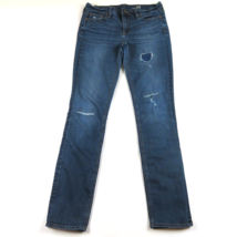 J CREW Reid Skinny Distressed Patched-up Jeans Size 29 - £12.07 GBP