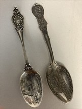 2 Sterling Silver Washington Dc Souvenir Spoons Us C API Tol - £27.65 GBP