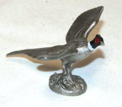 Miniature Pewter Pheasant No 62 Gatehouse Studios 34% Tin LAMS 1986 - £10.14 GBP