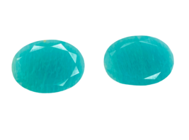 Loose Gemstone Amazonite Cut Gemstone Oval Shape Making For Jewelry  - £11.21 GBP