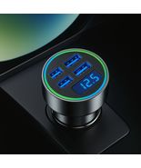 350W Dual USB Car Charger | Fast Charging with Voltage Display - $1.99