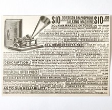 Sears Roebuck Edison Graphophone 1897 Advertisement Victorian Records AD... - $19.99