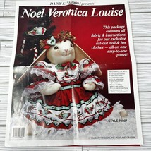 Christmas Noel Veronica Louise Folk Art Fabric Cut Out Doll Kit by Daisy Kingdom - £15.55 GBP