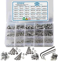 SZHKM 850Pcs Stainless Steel Nuts and Bolts Assortment Metric Machine Screws Set - £21.36 GBP