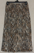 Nwt Womens $56 Alfred Dunner Animal Print Fully Lined Pull On Skirt Size 12 - £22.38 GBP