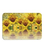 Mondxflaur Sunflowers Non Slip Bathroom Mat for Shower Quick Dry Diatom ... - $26.05 CAD