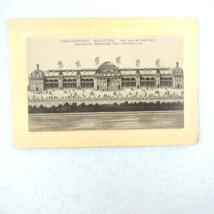 Antique Trade Card 1893 Worlds Columbian Exposition Agricultural Buildin... - $19.99