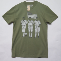 New Baseballism Mens Small S Green Flag Salute Short Sleeve T Shirt Nwt - £15.11 GBP