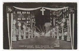 Court of Honor 32d Triennial Conclave Knights Templar Denver CO 1913 pos... - $6.44