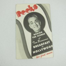 Vintage 1946 Tom Breneman Peeks Magazine Behind Scenes Breakfast in Hollywood - £11.79 GBP