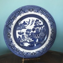 1 Vtg Churchill Blue Willow 10 1/4 Dinner Plate Staffordshire England (5 Avail)+ - £7.40 GBP