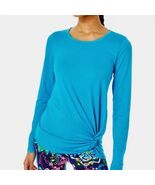 Lilly Pulitzer Luxletic Womens Twist Front Long Sleeve Top Blue L - €28,85 EUR