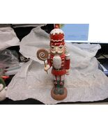 Evergreen &quot;Glittering Nutcracker Holding Chocolate Lollipop&quot; Figurine 10... - $550.68 MXN